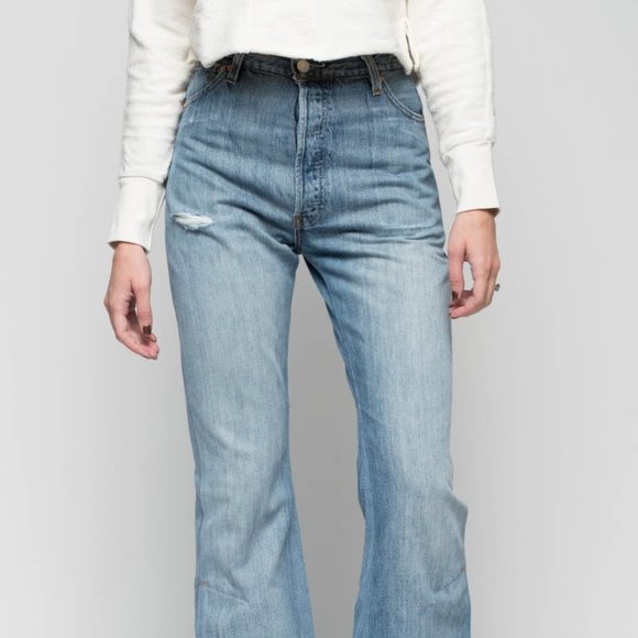 Re/Done Denim - RE/DONE Levi's High Rise Slit Jean